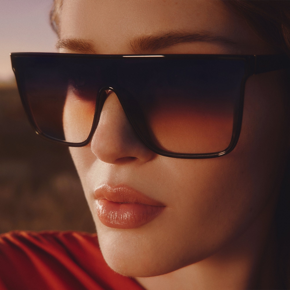 Gradient Black and Brown Sunglasses